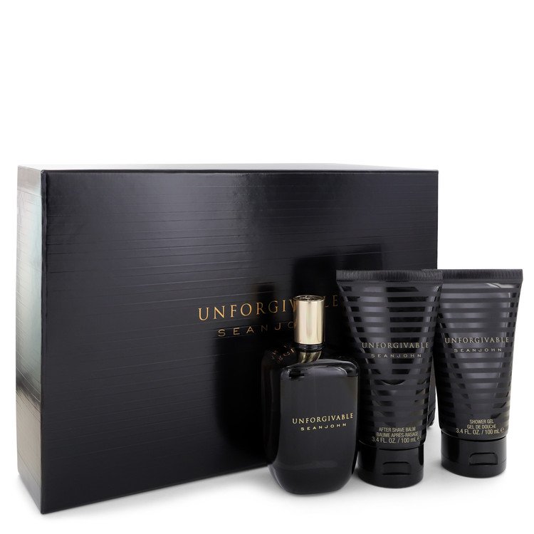 Unforgivable Gift set - 4.2 oz Eau De Toilette Spray + 3.4 oz Shower Gel + 3.4 oz After Shave Balm (2006)